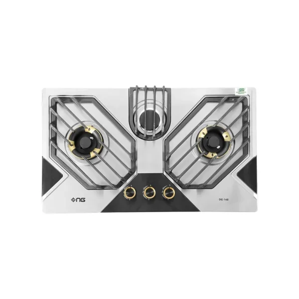 NasGas DG-148 BK, 5-Burner, Built-In, Gas Hob, Matte Black Finish