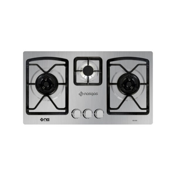NasGas DG-333 Regular, 3-Burner, Cooking Range, Stainless Steel