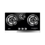 NasGas DG-GN3 3-Burner, Glass-Top, Built-In Gas Hob