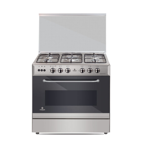 NasGas EXC‑534 5‑Burner, Single‑Door Cooking Range, Stainless Steel