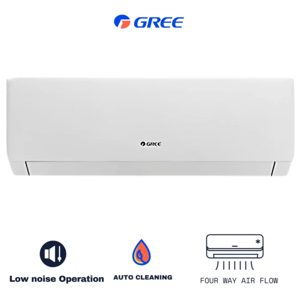 Gree 12PITH10W 1 Ton Pular Inverter Split AC, Energy Efficient Cooling with Advanced Features